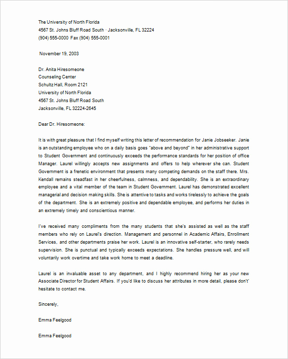 Grad School Letter Of Recommendation Luxury Thank You Letter for Re Mendation – 9 Free Word Excel