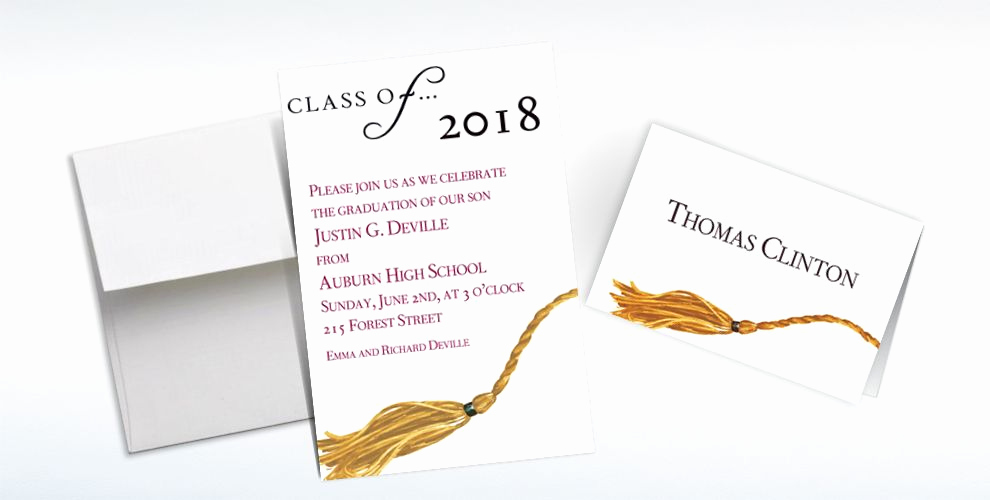 Graduation Thank You Notes Awesome Custom Class Graduation Invitations &amp; Thank You
