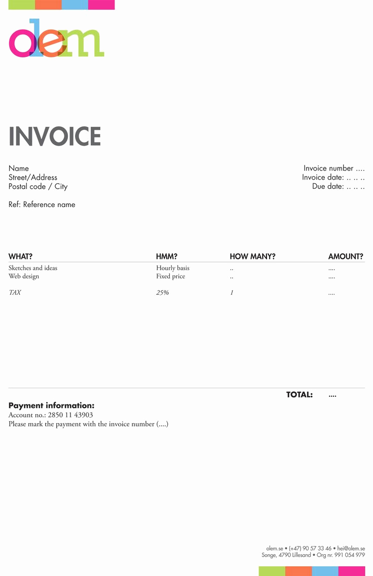 Graphic Design Invoice Template Inspirational 20 Best Invoices Inspiration Images On Pinterest