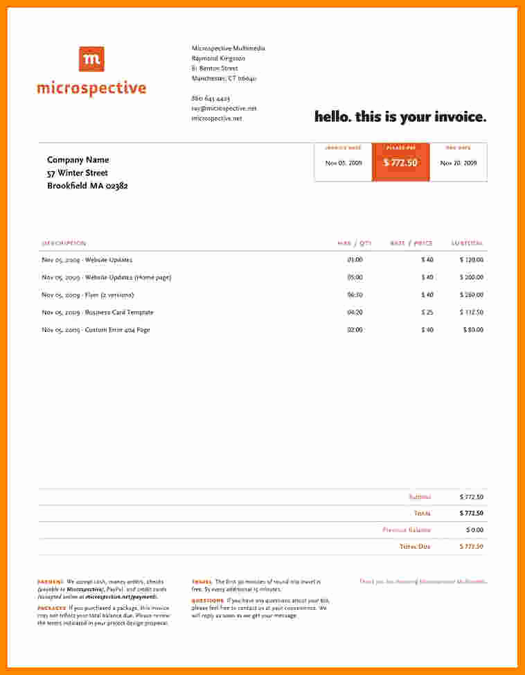 Graphic Design Invoice Template Lovely 5 Graphic Designer Invoice Template