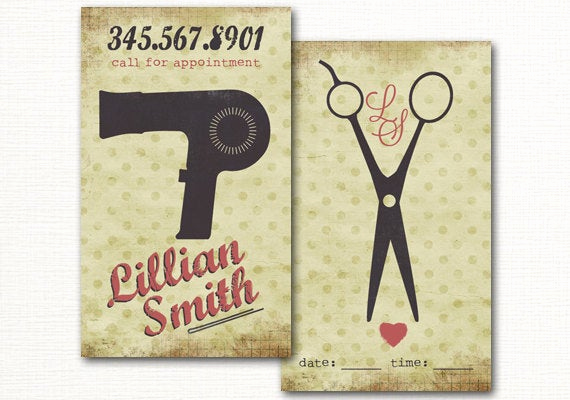 Hair Salon Buisness Cards Elegant Hair Salon Business Card Premade Hair Stylist Business Card