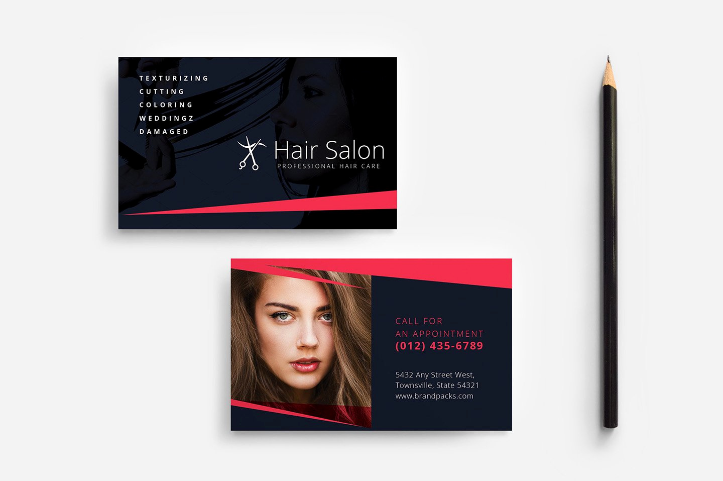 Hair Salon Buisness Cards Unique Hair Salon Business Card Template Business Card