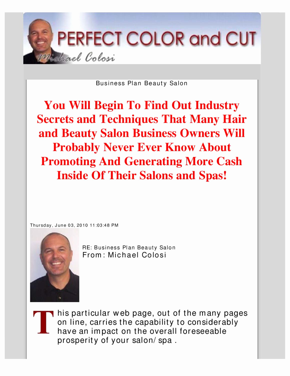 Hair Salons Business Plan New Business Plan Beauty Salon by andrew S issuu