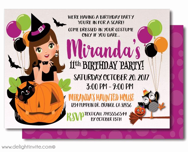 Halloween Birthday Party Invitations Awesome Best 25 Halloween Birthday Invitations Ideas On Pinterest