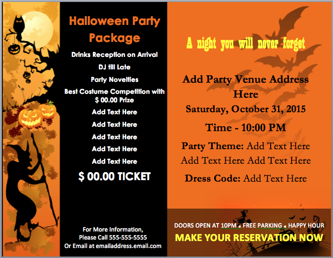 Halloween Party Invitations Template Lovely Halloween Party Invitation Template – Microsoft Word Templates