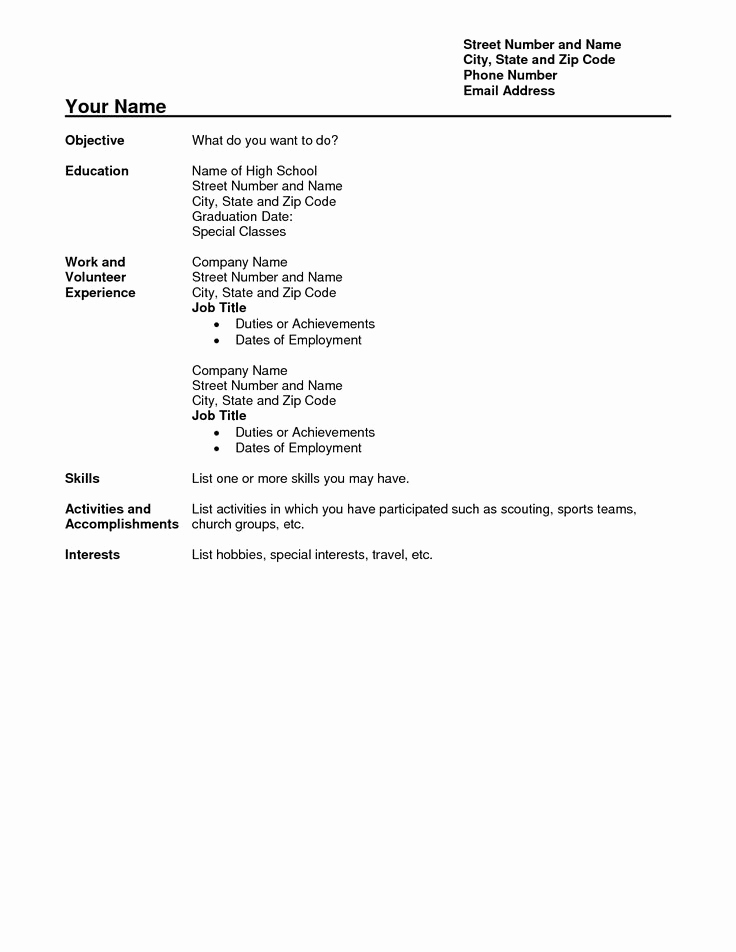 High School Student Resume Examples New 17 Best Ideas About Student Resume On Pinterest