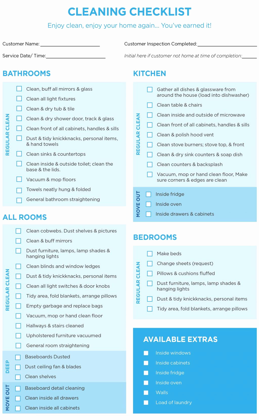 House Cleaning Checklist Template Fresh 40 Helpful House Cleaning Checklists for You