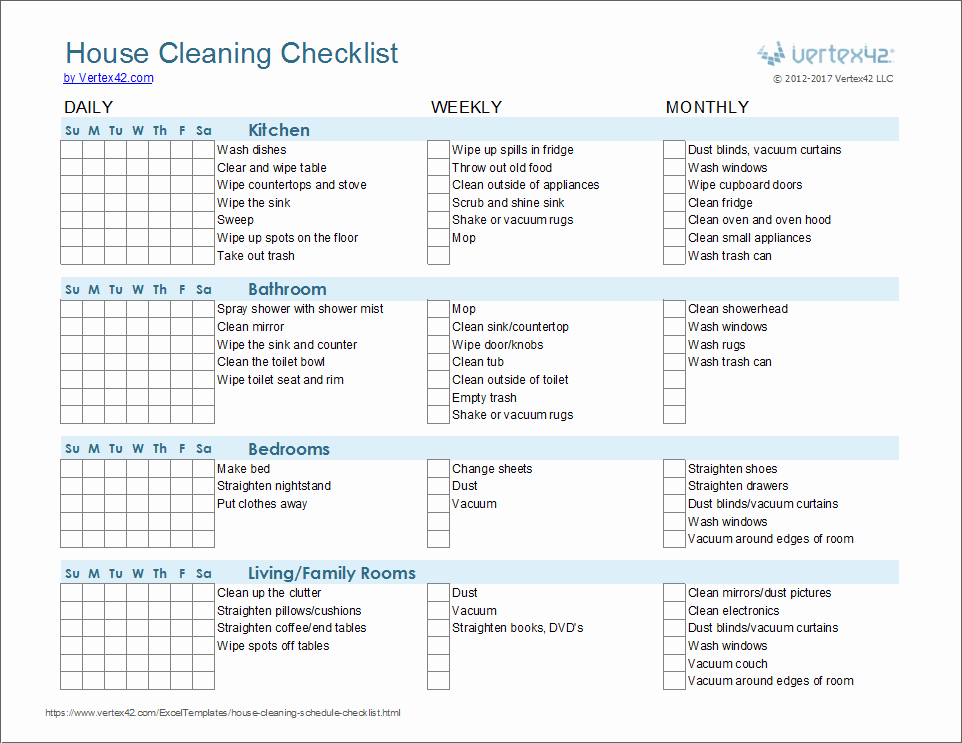 House Cleaning Checklist Template Luxury Cleaning Schedule Template Printable House Cleaning