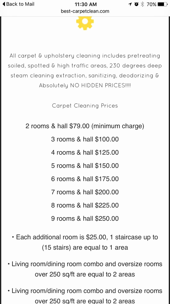 House Cleaning Price List Luxury Price List Has No Mention Of Deep Clean or Pet Stain Fees