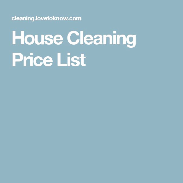 House Cleaning Price List New Best 25 House Cleaning Prices Ideas On Pinterest
