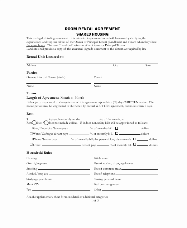 House Rental Agreement Template Luxury House Lease Template 7 Free Word Pdf Documents