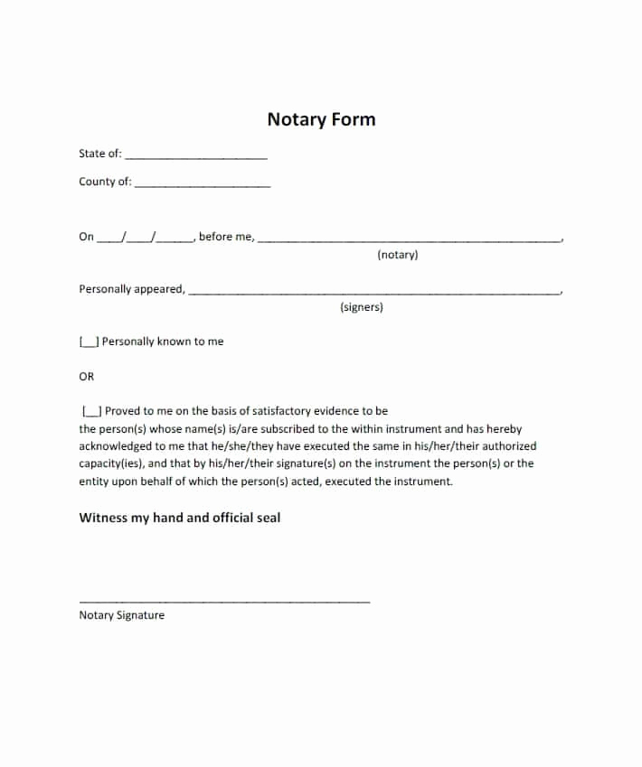 How to Notarize A Letter Unique Free Notarized Letter Template Sample format Example