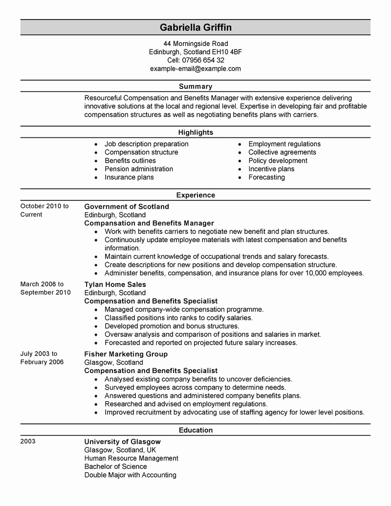 Human Resources Manager Resume Unique 7 Amazing Human Resources Resume Examples