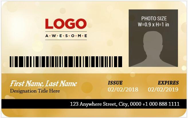 Id Card Template Word Inspirational 5 Best Corporate Professional Id Card Templates