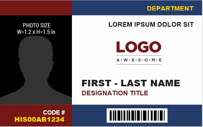 Id Card Template Word Luxury Employee Identification Card Templates Ms Word