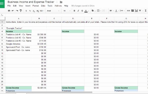 Income and Expense Worksheet Beautiful Free Business In E and Expense Tracker Worksheet