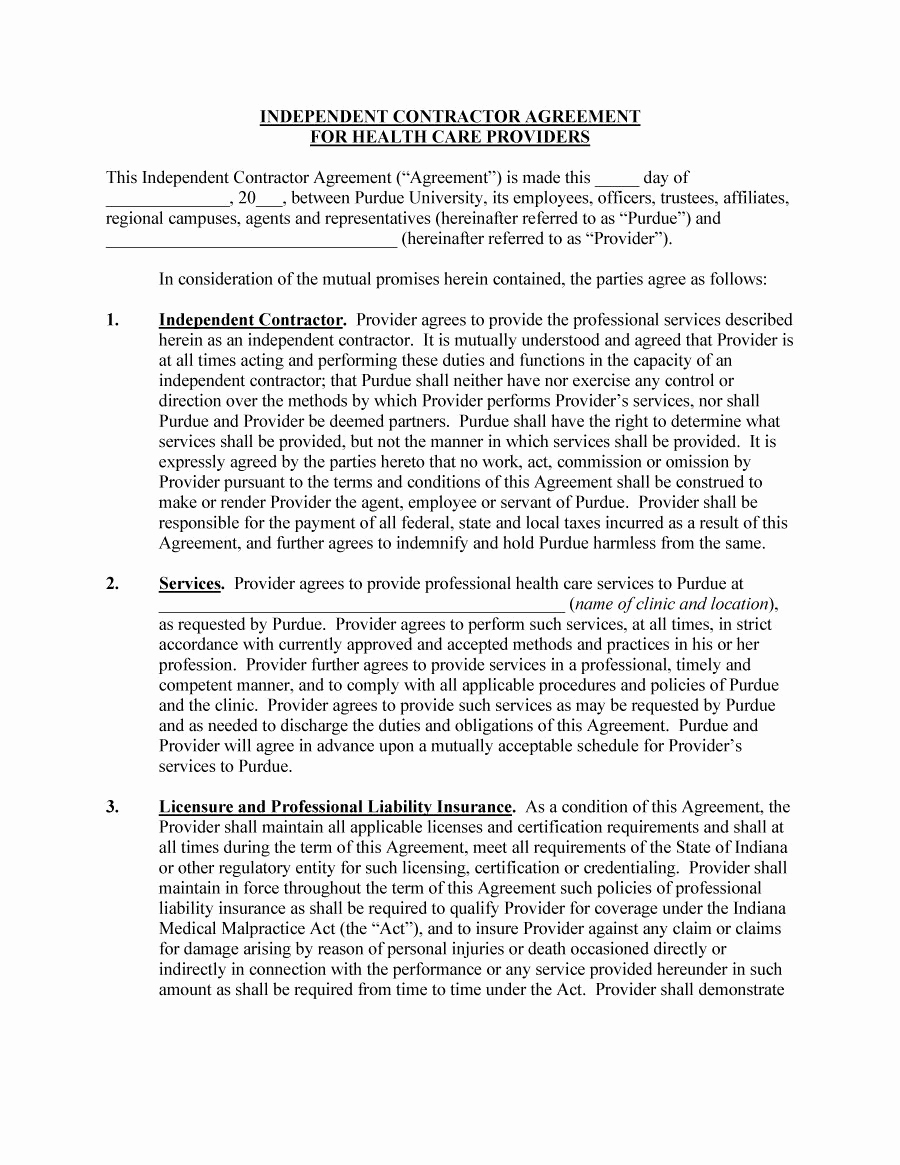 Independent Contractor Agreement Pdf Best Of 50 Free Independent Contractor Agreement forms &amp; Templates