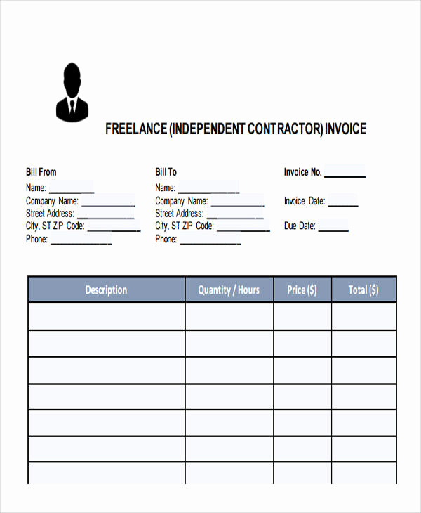 Independent Contractor Invoice Template Beautiful 40 Invoice Templates