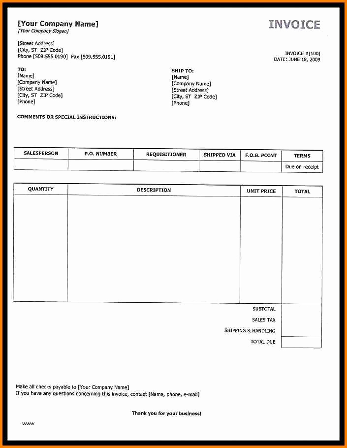 Independent Contractor Invoice Template Best Of 10 Independent Contractor Invoice Template
