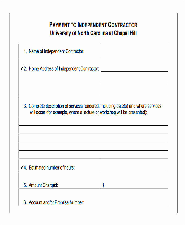 Independent Contractor Invoice Template Inspirational 20 Sample Contractor Invoices