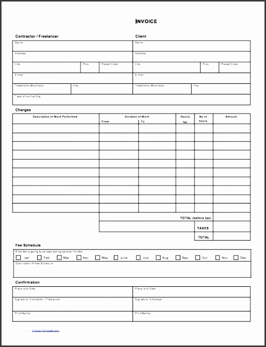 Independent Contractor Invoice Template New 9 Independent Contractor Invoice Template