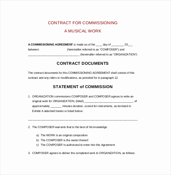 Independent Contractor Sales Commission Agreement Inspirational 22 Mission Agreement Templates Word Pdf Pages