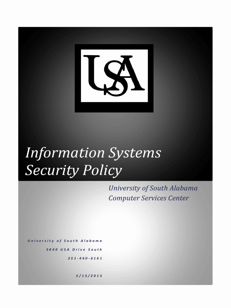 Information Security Policy Template Unique 2019 Security Policy Template Fillable Printable Pdf