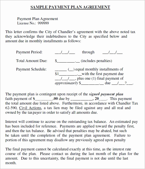 Installment Payment Agreement Template Elegant Installment Agreement 5 Free Pdf Download