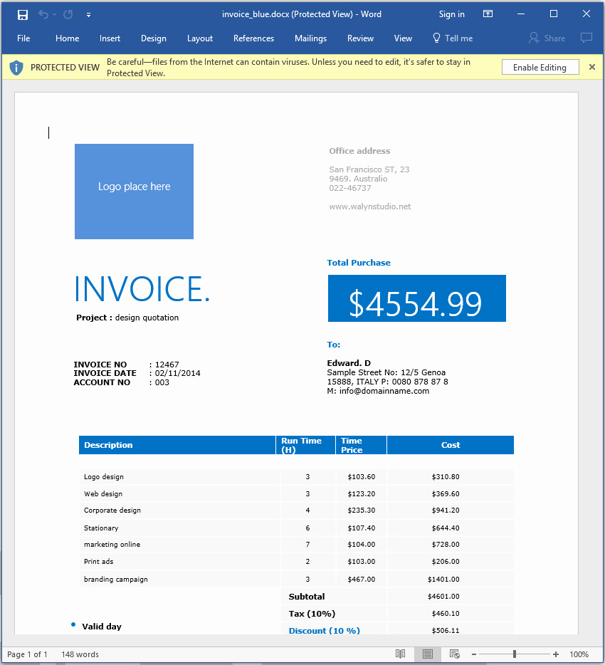 Invoice format In Word Unique How to Make An Invoice In Word From A Professional Template