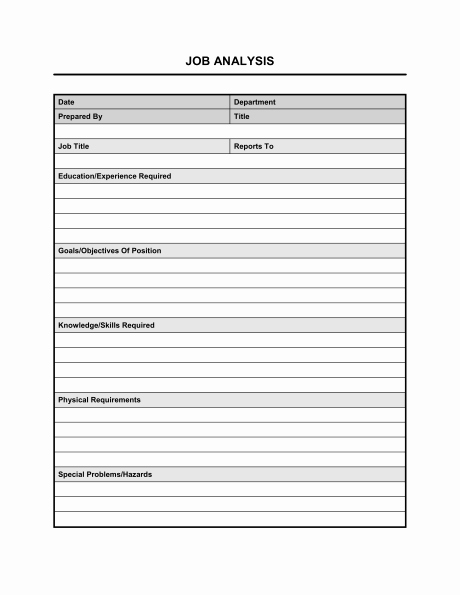 Job Safety Analysis form Lovely 17 Best Of Task Worksheet Template Job Safety