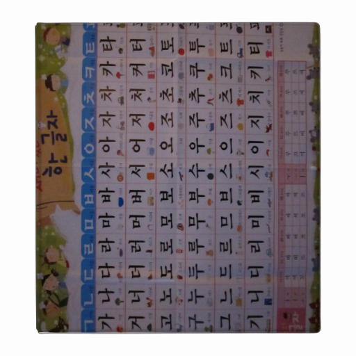 Korean Alphabet Letters Az New Binder Korean Alphabet Hangul