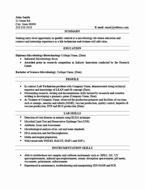 Lab Technician Cover Letter Unique Pin by Job Resume On Job Resume Samples