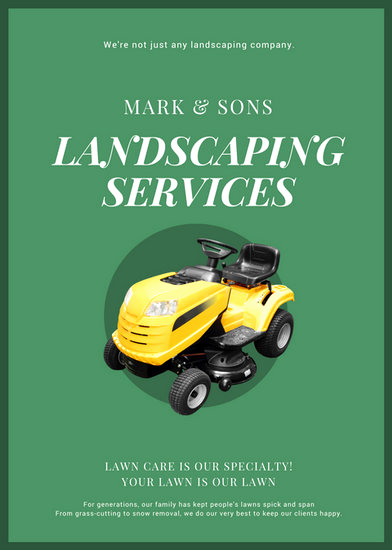 Lawn Care Flyer Template Awesome Customize 68 Landscaping Flyer Templates Online Canva