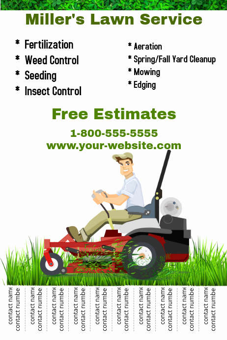 Lawn Care Flyer Template Awesome Lawn Service Template