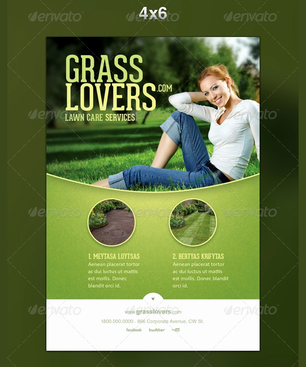 Lawn Care Flyer Template Best Of 15 Lawn Care Flyer Templates Printable Psd Ai Vector