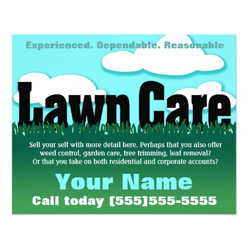 Lawn Care Flyer Template Best Of Lawn Care Landscaping Mowing Marketing Flyer