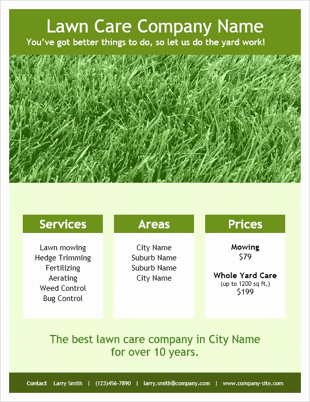 Lawn Care Flyer Template Inspirational Lawn Care Flyers Templates Icebergcoworking