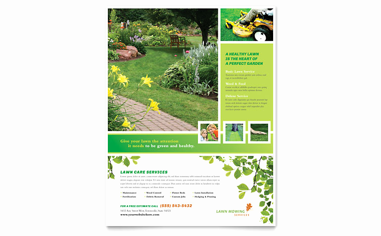 Lawn Care Flyer Template Inspirational Lawn Mowing Service Flyer Template Word &amp; Publisher
