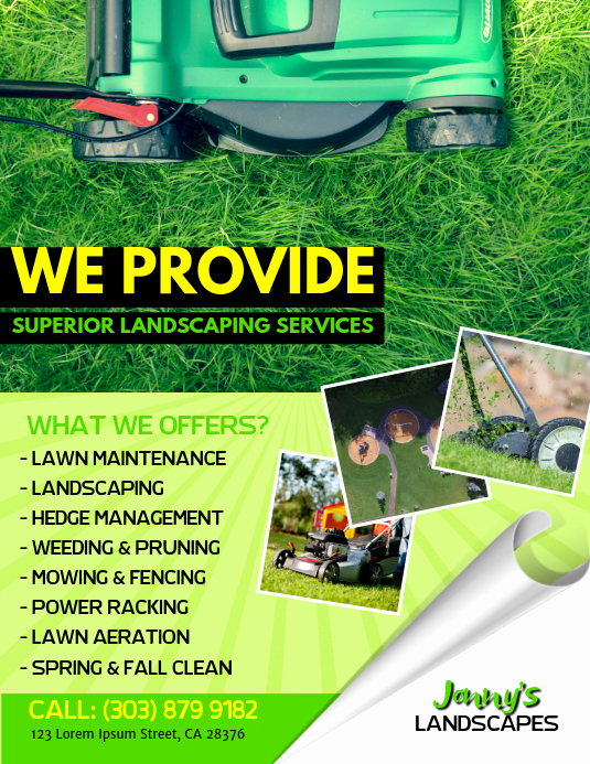 Lawn Care Flyer Template Inspirational Lawn Service Flyer Template