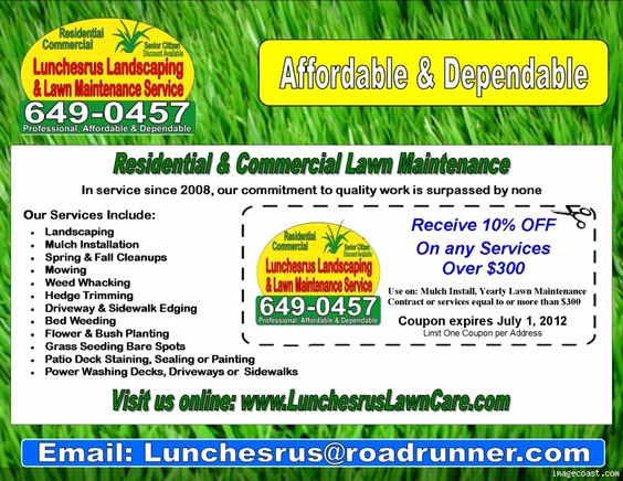 Lawn Care Flyer Template Lovely Lawn Care Flyers