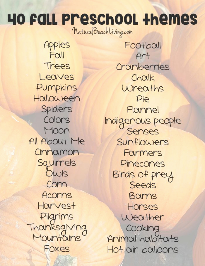 Lesson Plan for toddlers Awesome 40 Best Fall Preschool themes and Activities Natural