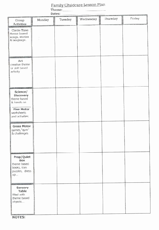 Lesson Plan for toddlers Luxury Lesson Plan Template