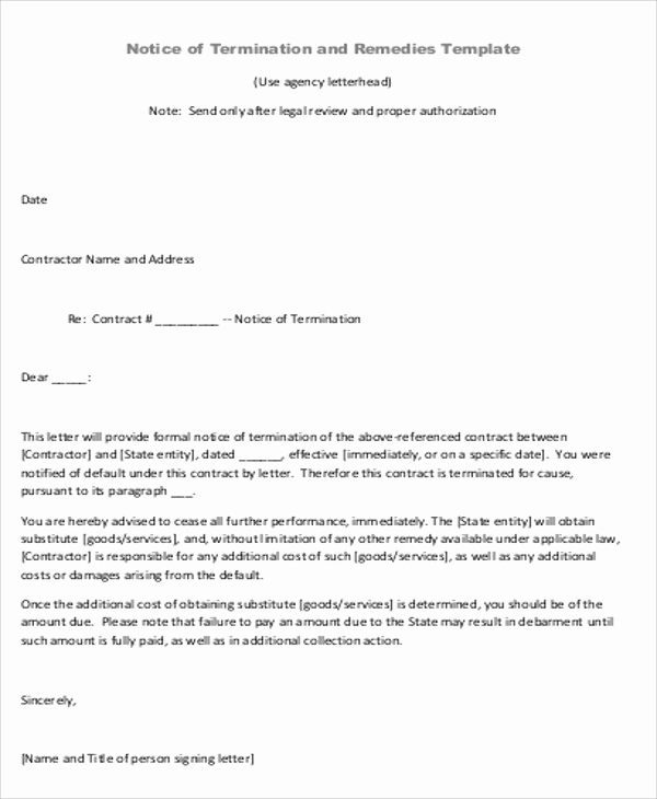Letter Of Agreement Template Best Of Sample Contract Agreement Letter 9 Examples In Word Pdf