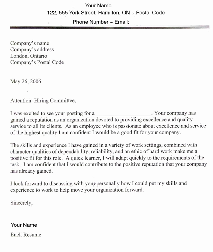 Letter Of Application Example Beautiful Sample Cover Letters for Employment