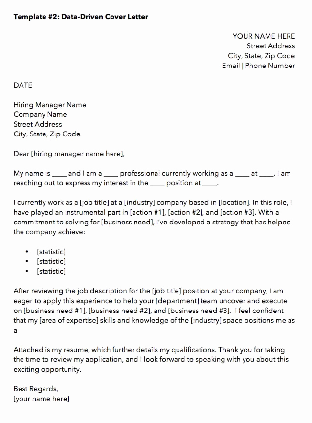Letter Of Application Template Fresh 10 Cover Letter Templates to Perfect Your Next Job Application