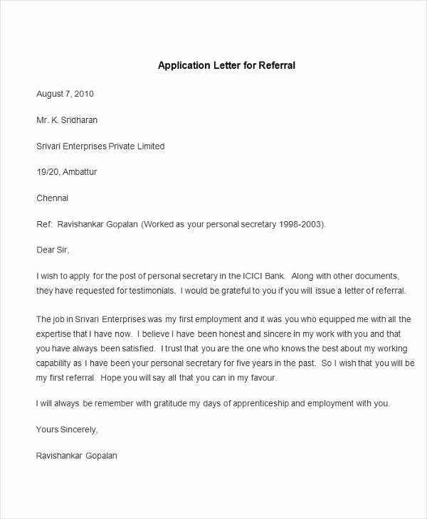 Letter Of Application Template Luxury 94 Best Free Application Letter Templates &amp; Samples Pdf