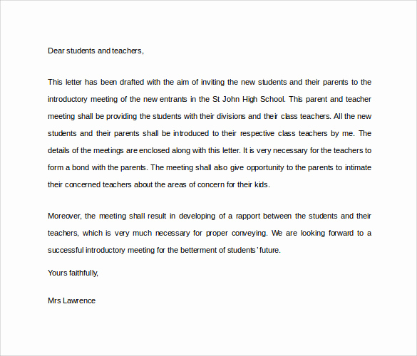 introduction letter