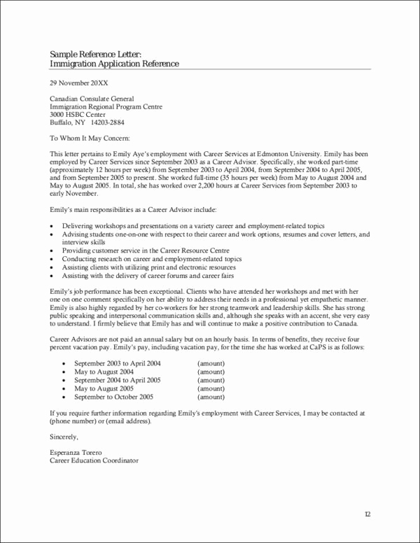Letter Of Recommendation for Immigration Lovely Steps to Writing A Reference Letter for Immigration