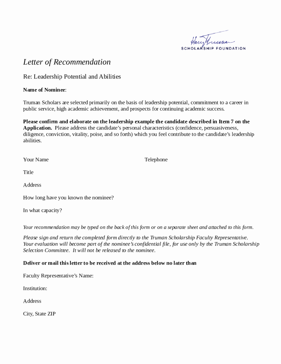 Letter Of Recommendation Outline Luxury 2019 Letter Of Re Mendation Sample Fillable Printable