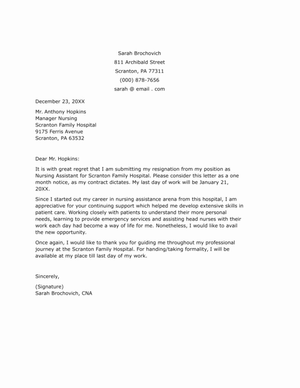 Letter Of Resignation Nursing Beautiful 13 Nurse Resignation Letter Samples and Templates Pdf Word